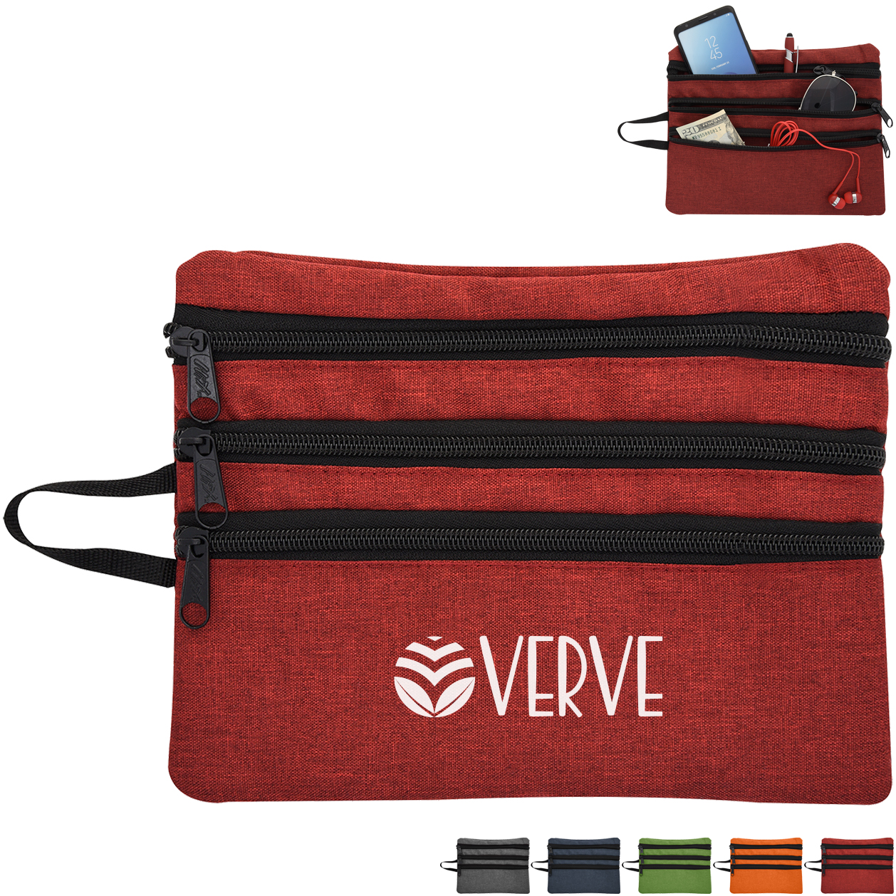 Product Photo 1 Heathered Tech Accessory Poly Ripstop Travel Bag