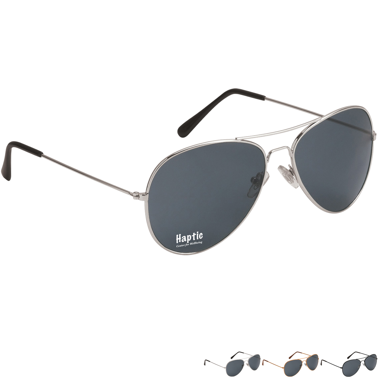 Product Photo 1 Aviator Sunglasses w/ Black Lenses