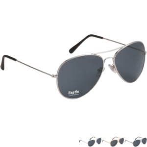 Aviator Sunglasses w/ Black Lenses - HT6066