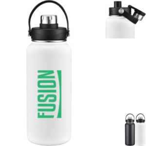 Bresso Vacuum Insulated Bottle w/ Twist Top Spout, 34oz. - AR1139