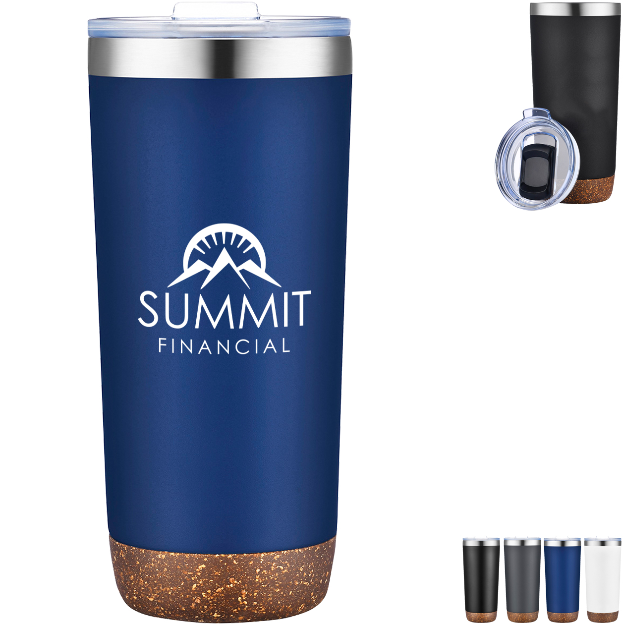 Product Photo 1 Cerrano Vaccum Insulated Tumbler w/ Cork Base, 22oz.