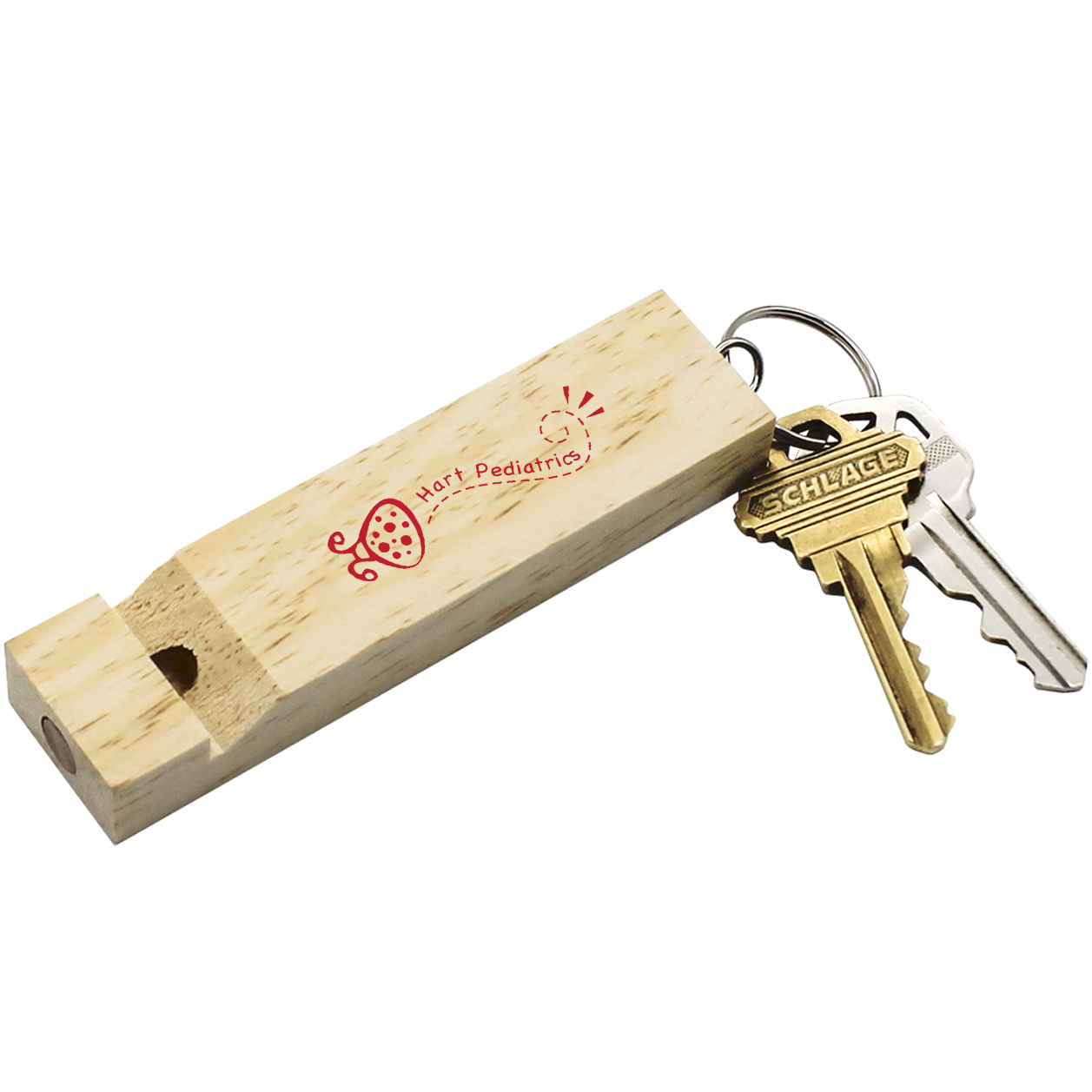 Product Photo 1 Wooden Train Whistle Key Chain