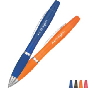 Twin-Write Pen & Highlighter w/ Antimicrobial Additive - HT6063