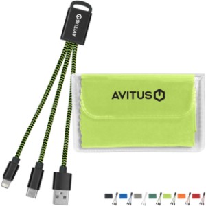 Braided Charging Buddy & Microfiber Cloth Set - HT6050