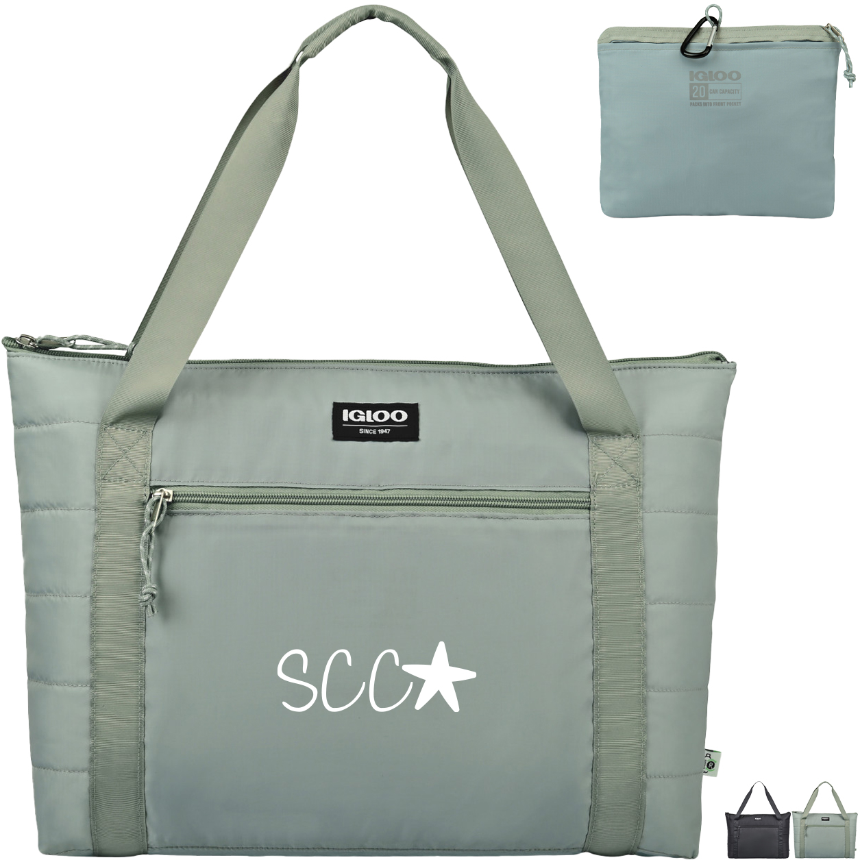 Product Photo 1 Igloo® Packable Puffer REPREVE® Recycled Nylon 20-Can Cooler Bag