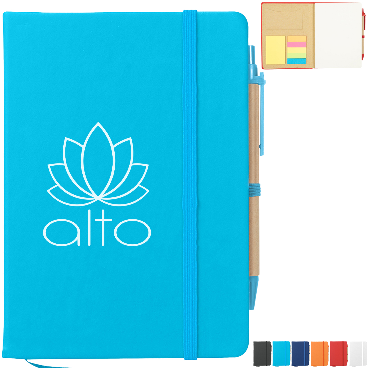 Product Photo 1 Journal Notebook w/ Sticky Notes & Flags, 5" x 7"