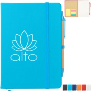 Journal Notebook w/ Sticky Notes & Flags, 5" x 7" - HT9994