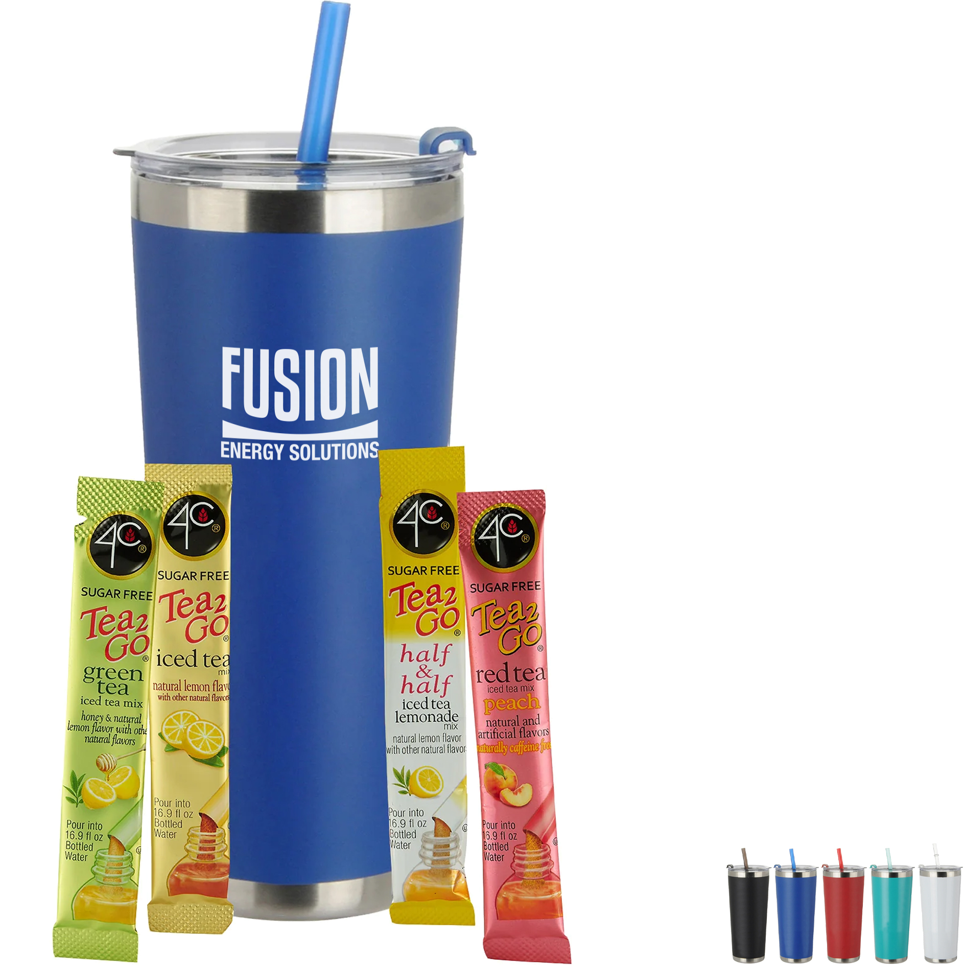 Product Photo 1 Sugar Free 4C® Tea 2 Go® Packets & Tumbler w/ Straw Set