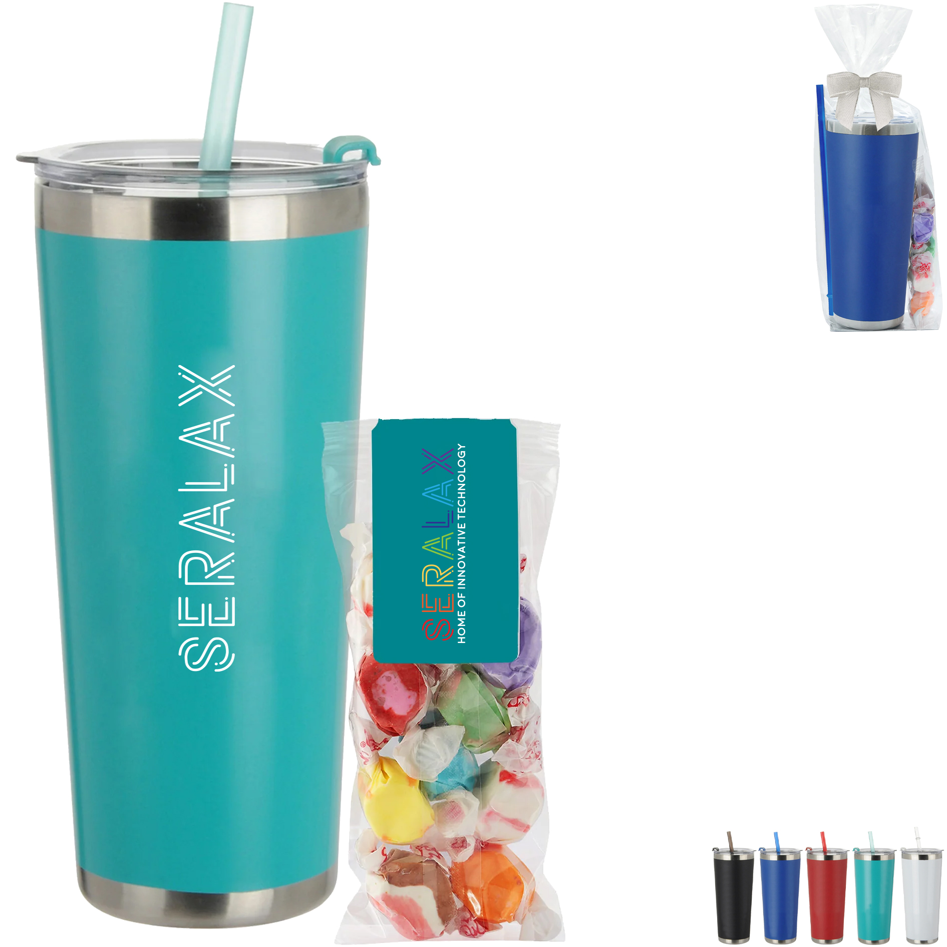 Product Photo 1 Salt Water Taffy & Tumbler w/ Straw Set