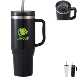 Thor Double-Wall Eco-Friendly Straw Tumbler, 40oz. - BT2078