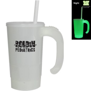 Nite Glow Stackable Beer Stein w/ Straw & Lid, 20oz. - AK8411