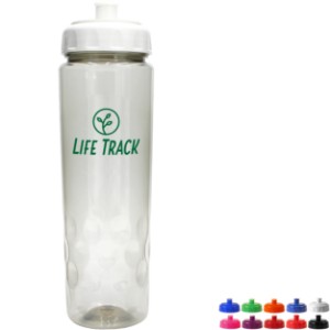 Recycled PET Bottle w/ Push N Pull Cap, 24oz. - AK8414