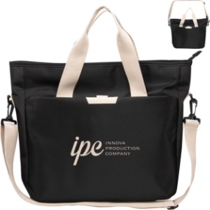 Abroad Traveler Microfiber Tote Bag - HT6104