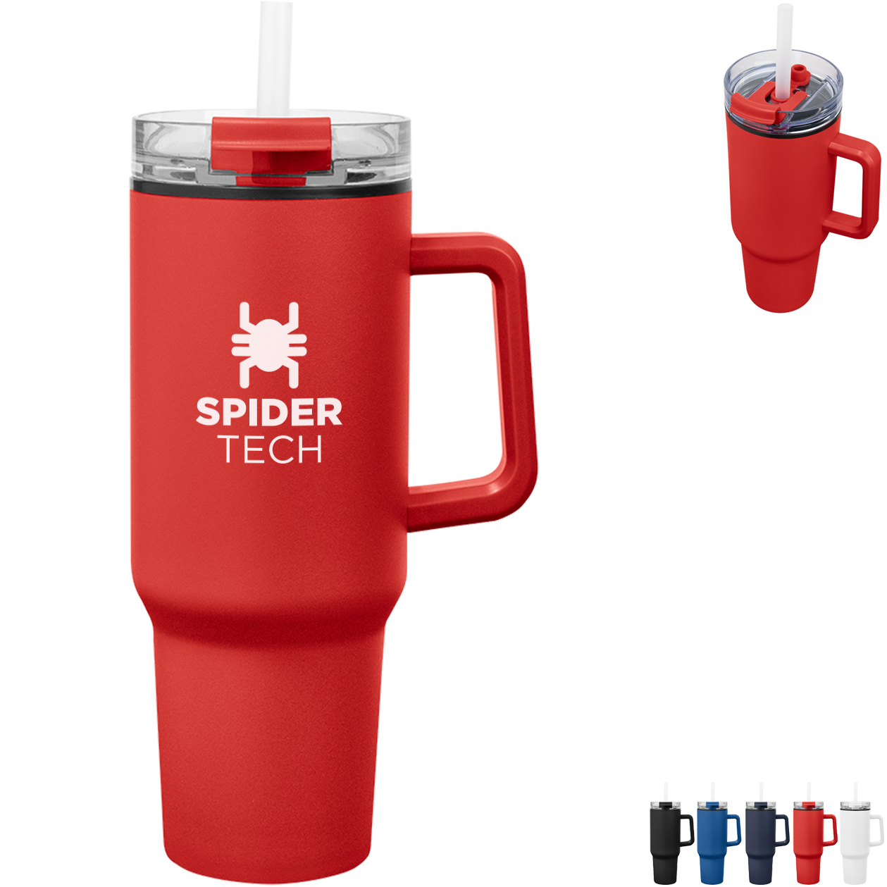 Product Photo 1 Quest Stainless Steel Tumbler w/ Straw, 40oz.