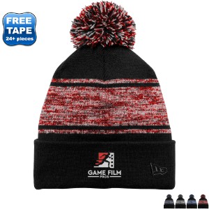 New Era® Knit Chilled Acrylic Pom Beanie - WJ6782
