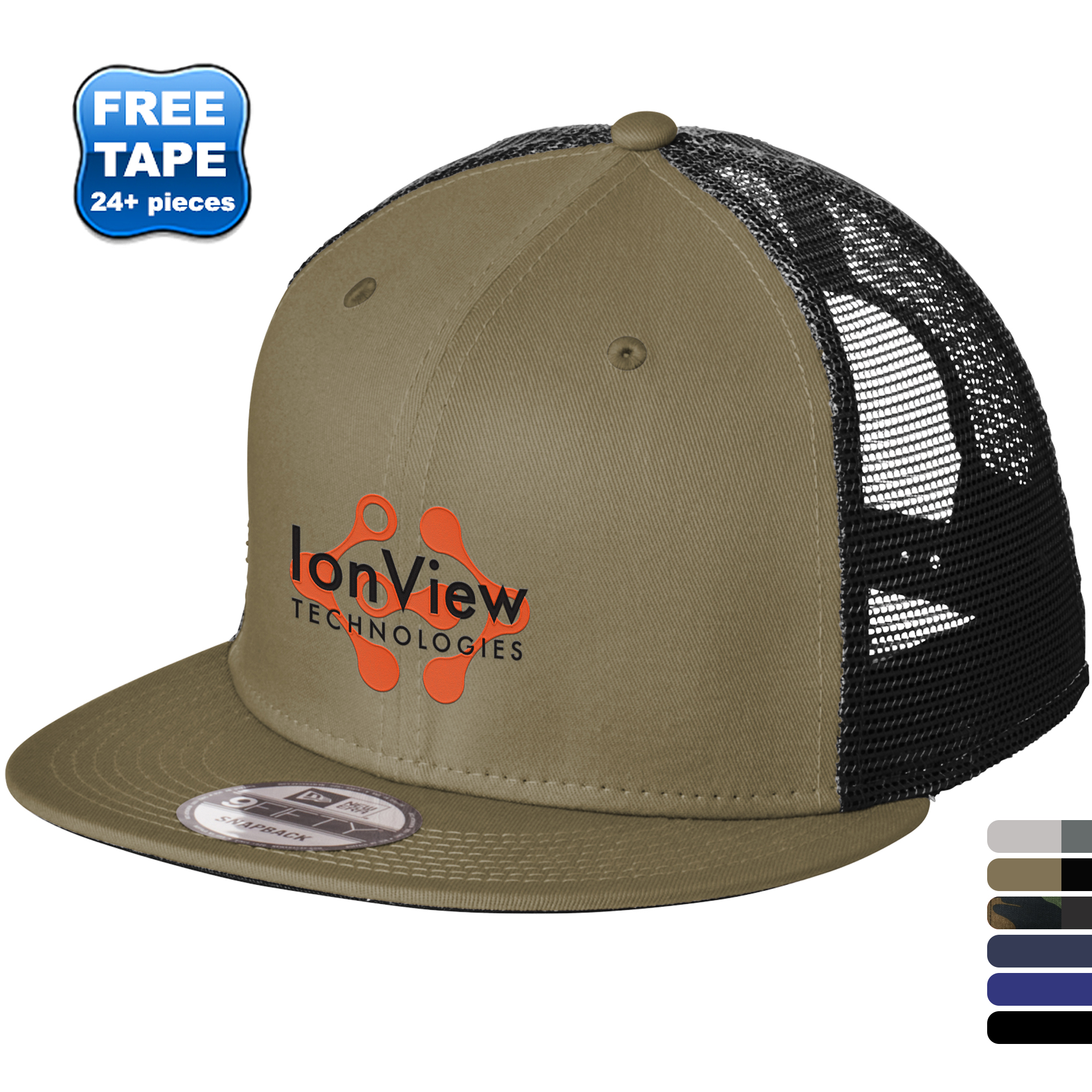 Product Photo 1 New Era® Standard Fit Cotton Twill & Polyester Snapback Trucker Cap