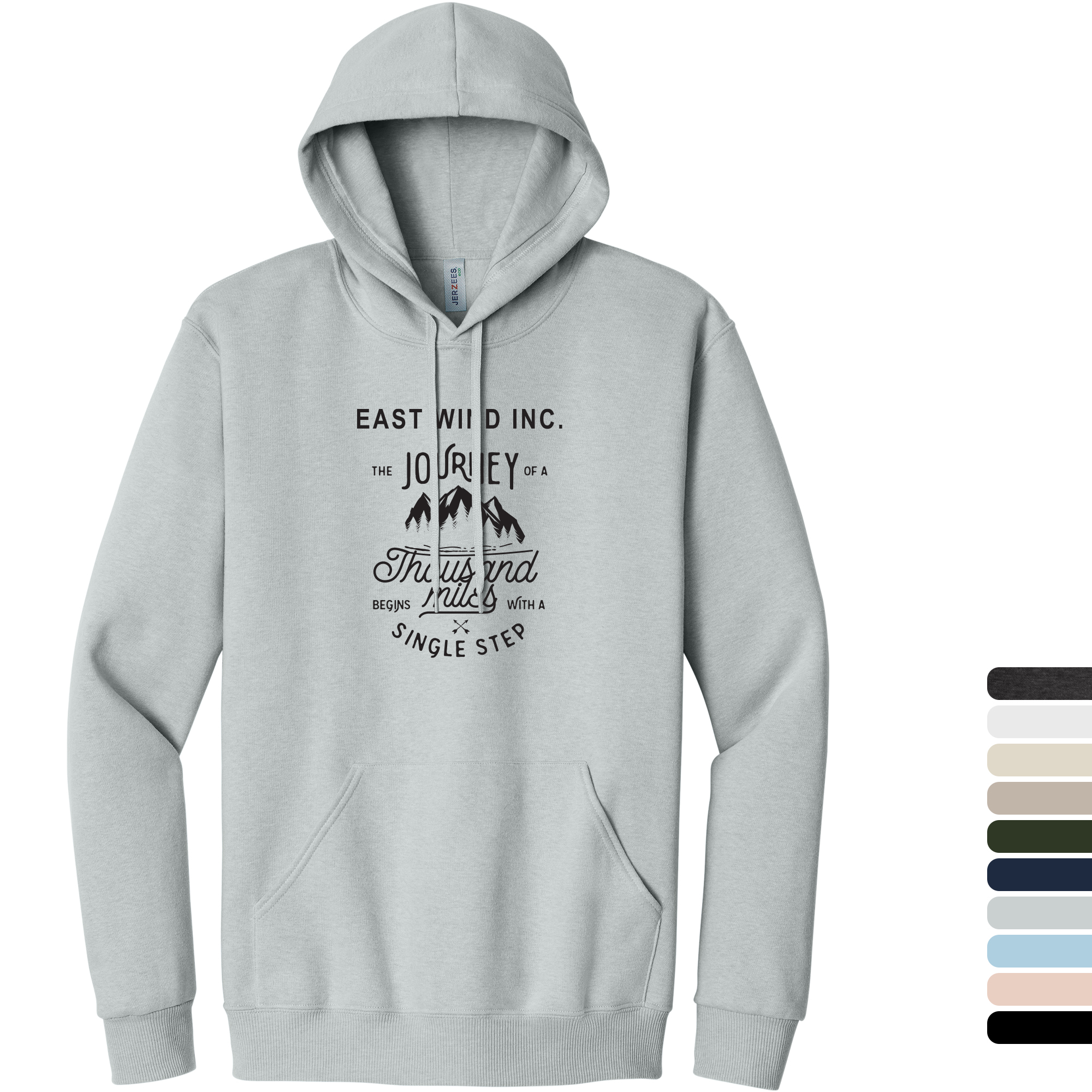 Product Photo 1 Jerzees® Eco™ Premium Blend Ring Spun Cotton/Recycled Poly Fleece Pullover Hooded Unisex Sweatshirt