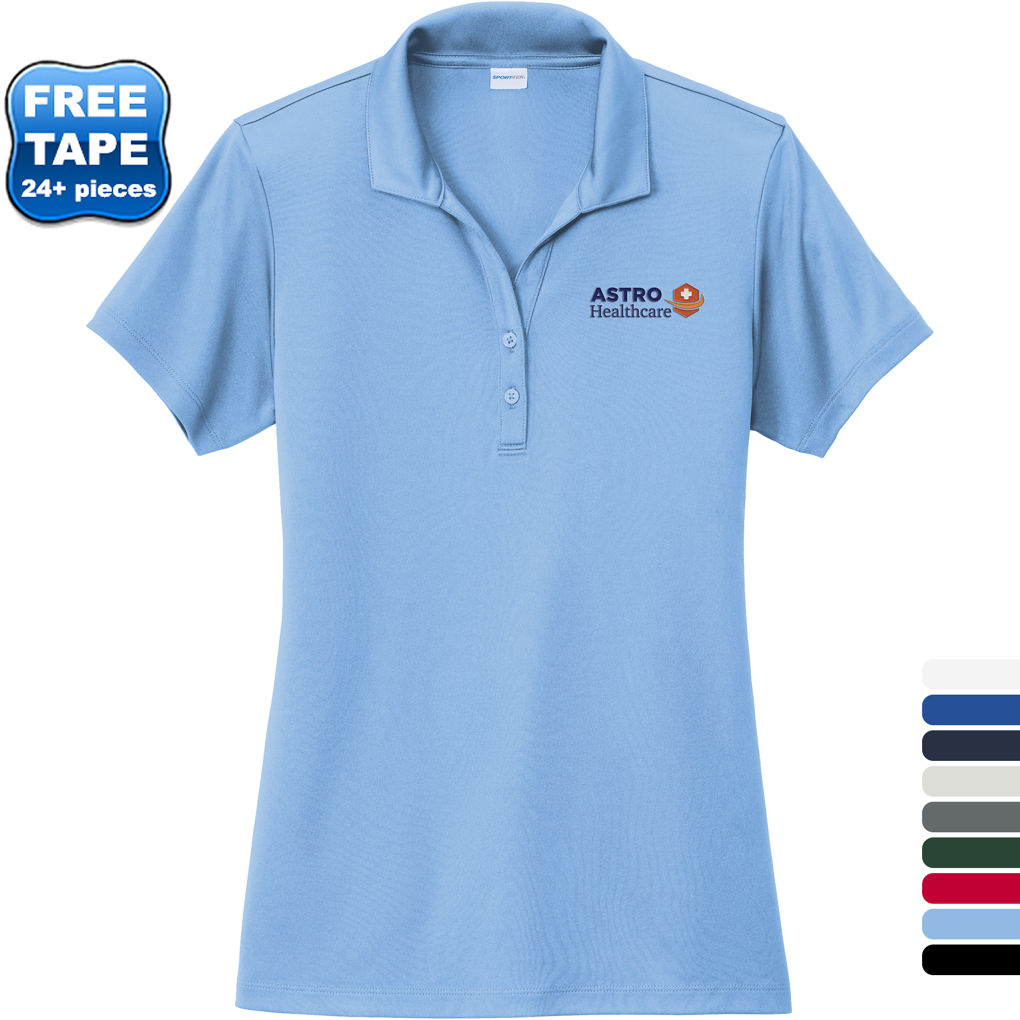 Product Photo 1 Sport-Tek® PosiCharge® Re-Compete Recycled Polyester Ladies' Polo