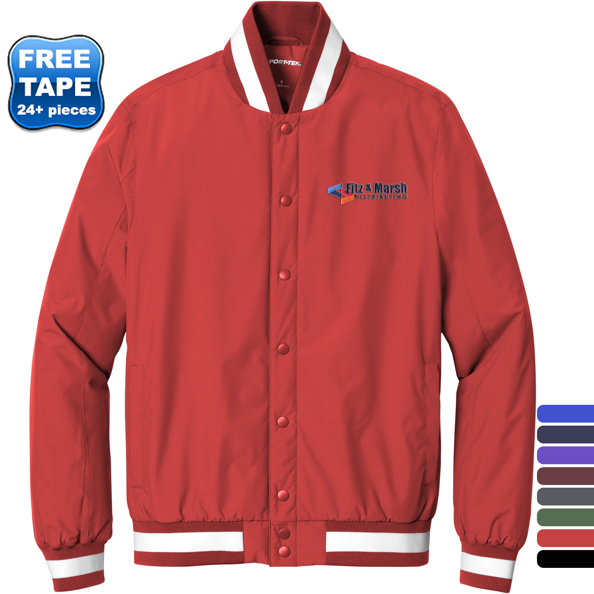 Product Photo 1 Sport-Tek® Insulated Polyester Varsity Men's Jacket