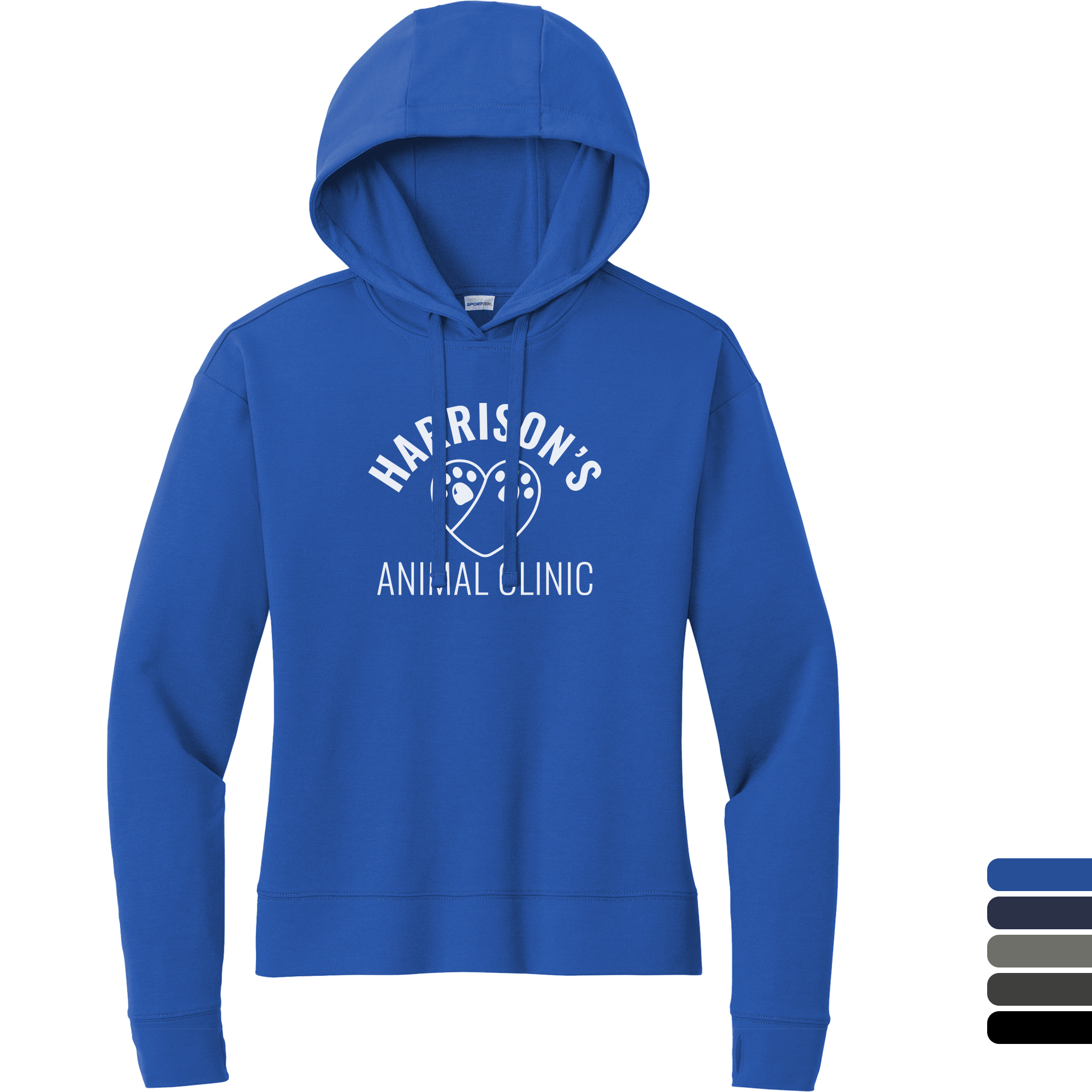 Product Photo 1 Sport-Tek® Sport-Wick® Flex Fleece Tri-Blend Ladies' Pullover Hoodie