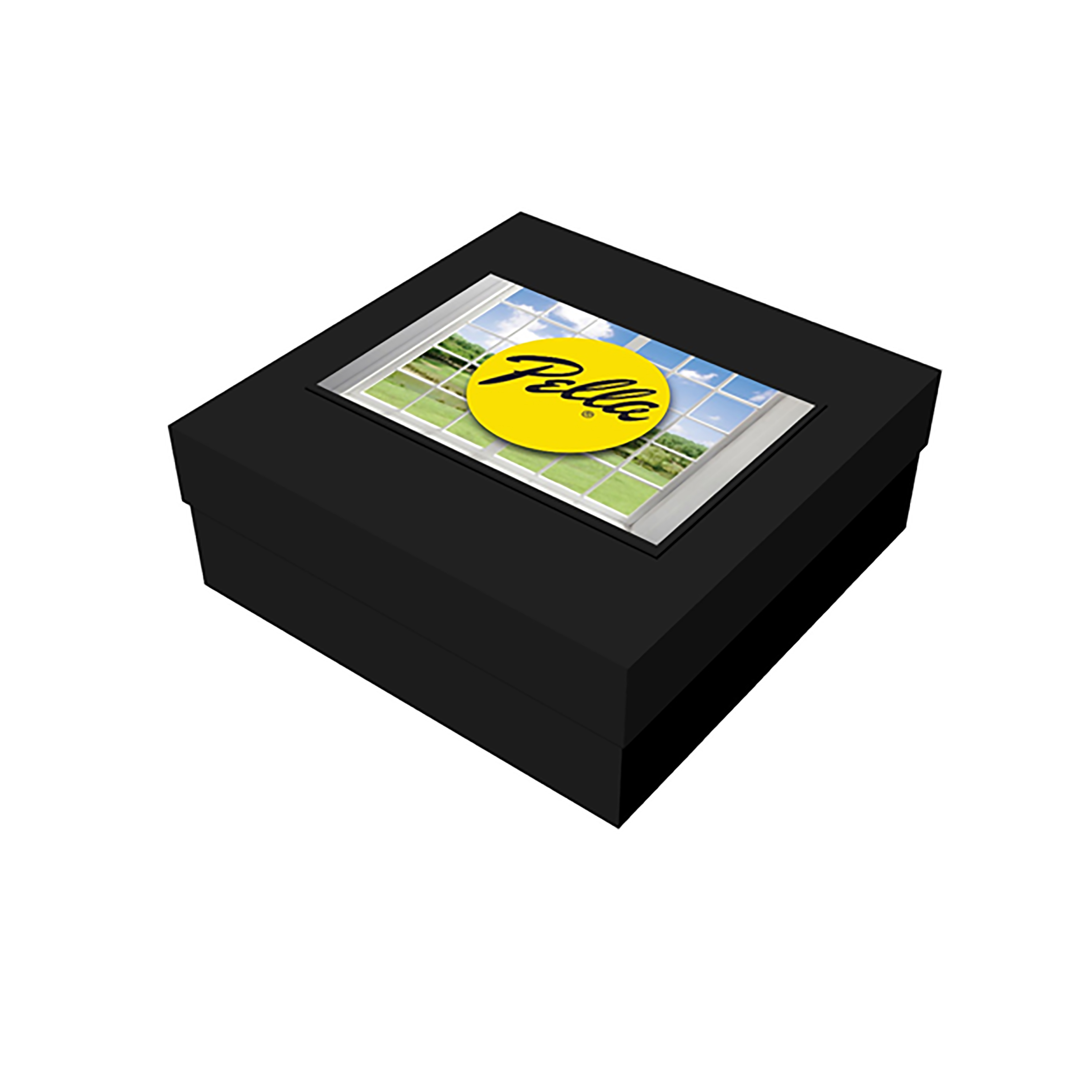 Product Photo 1 Black Deluxe Gift Box, 8" x 8" x 3"