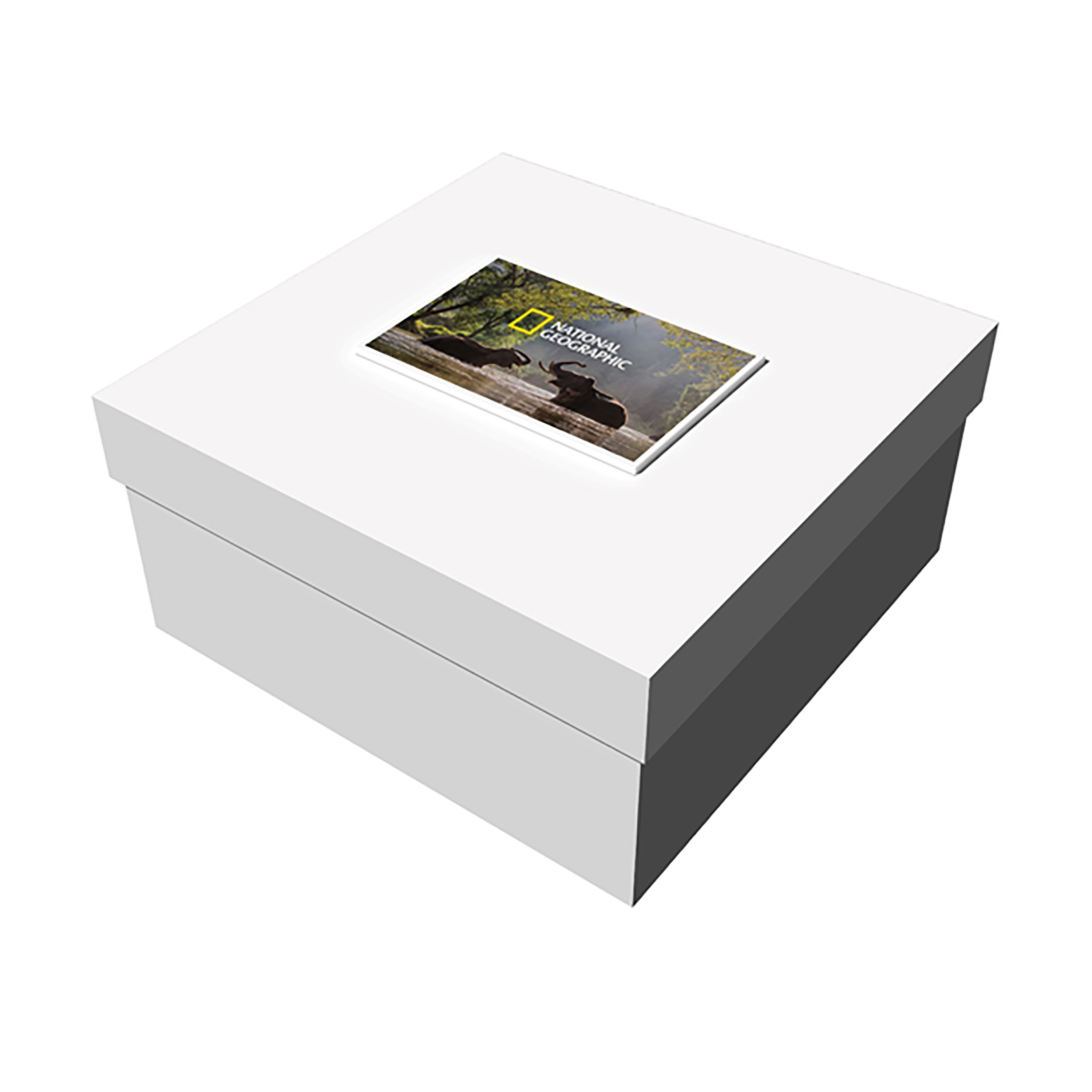 Product Photo 1 White Deluxe Gift Box, 12" x 12" x 6"