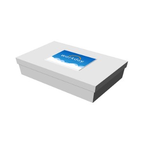 White Deluxe Gift Box, 19" x 12" x 6" - TK9882