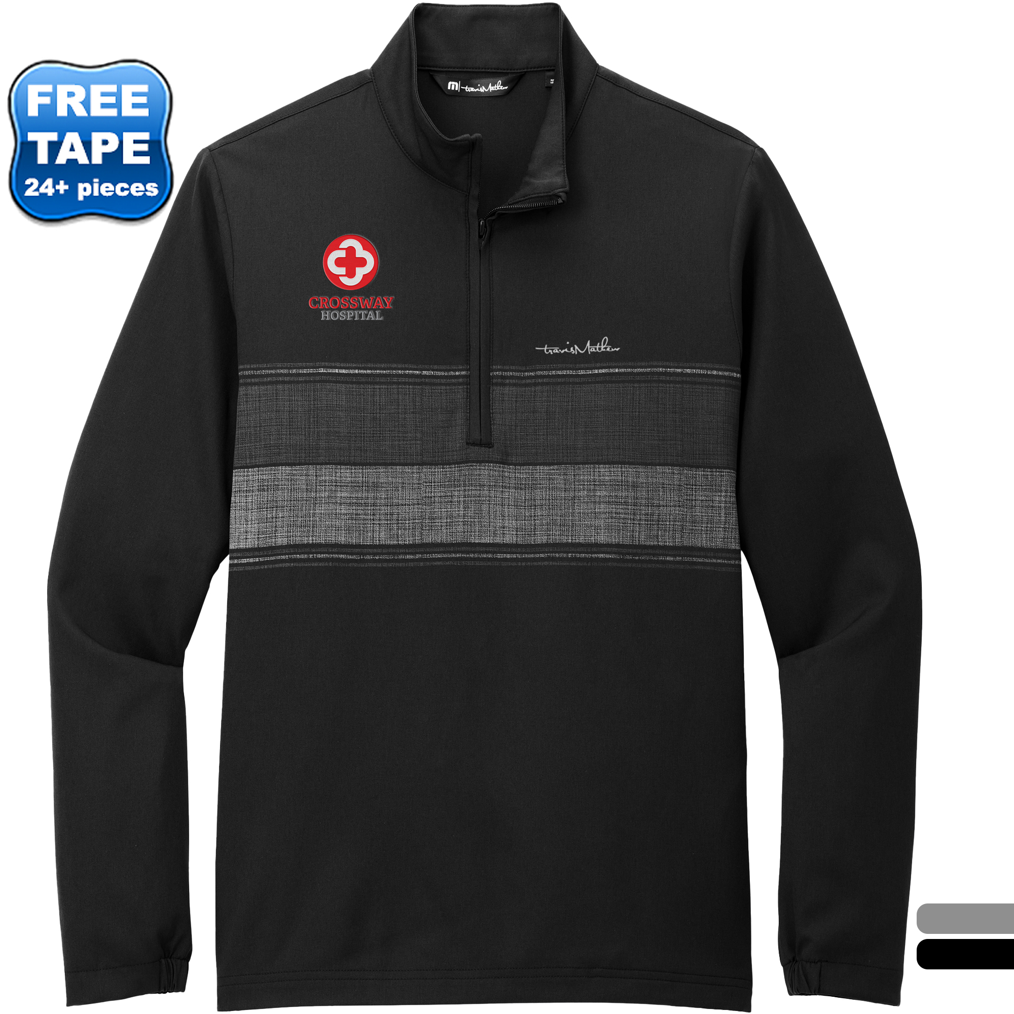 Product Photo 1 TravisMathew® Balboa Chest Stripe Poly/Spandex Men's 1/4 Zip