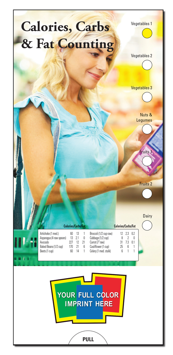 Product Photo 1 Calories, Carbs & Fat Counting Slide Chart