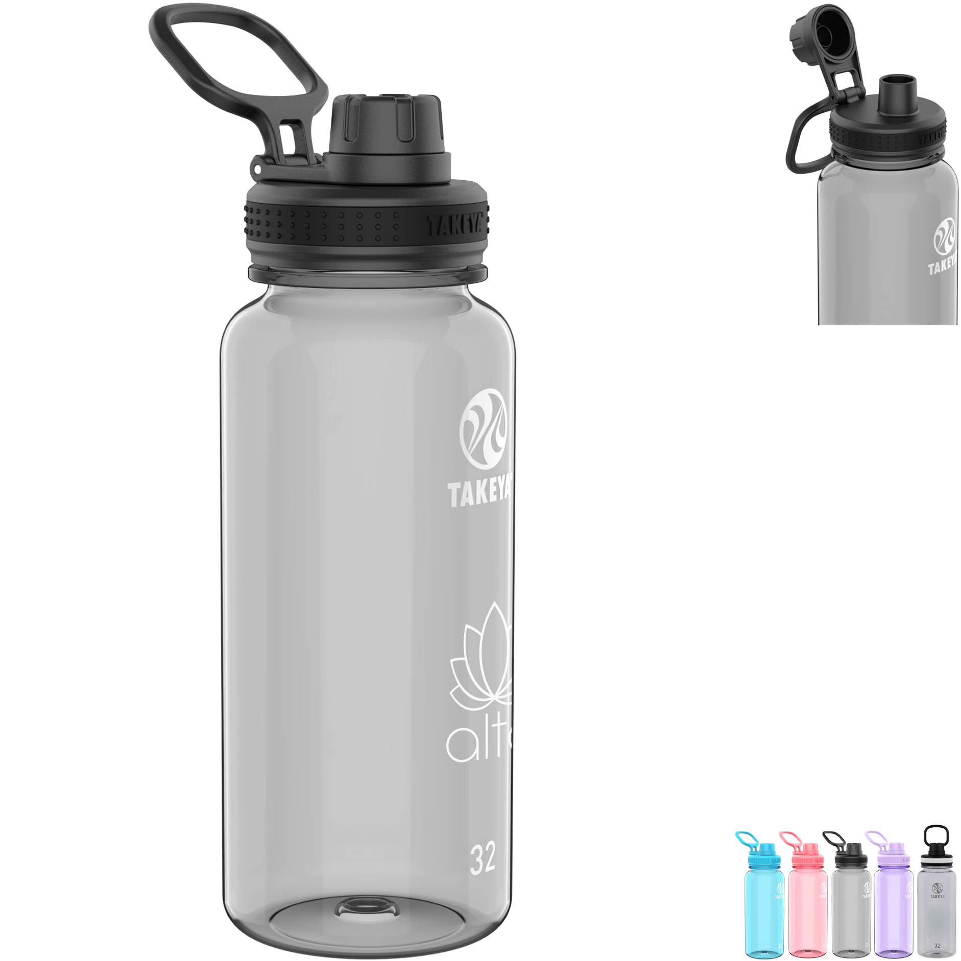 Product Photo 1 Takeya® Tritan™ Spout Lid Water Bottle, 32oz.