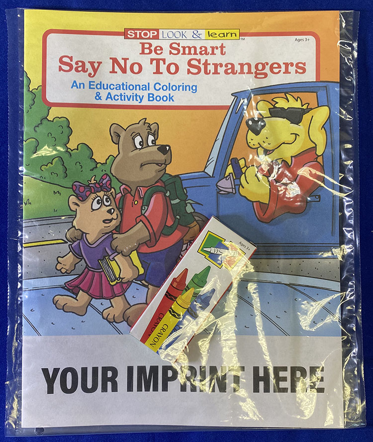 Product Photo 1 Be Smart, Say No To Strangers Coloring Book Fun Pack