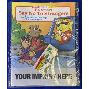 Be Smart, Say No To Strangers Coloring Book Fun Pack - CB4488