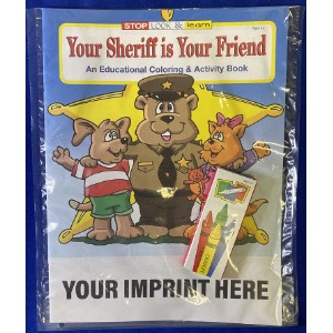 Your Sheriff Is Your Friend Coloring and Activity Book Fun Pack - CB4489
