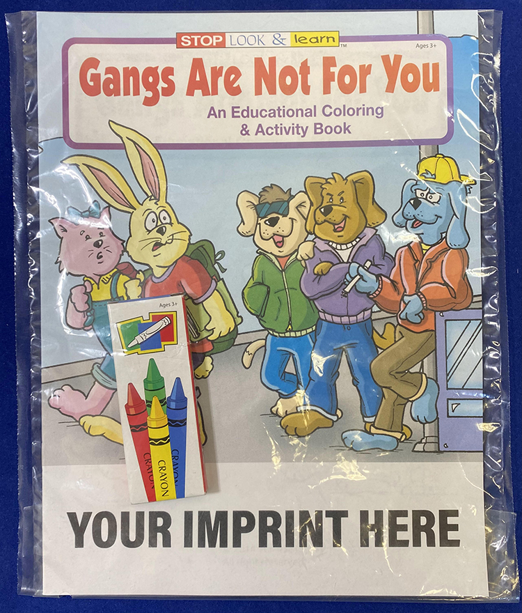 Product Photo 1 Gangs Are Not For You Coloring Book Fun Pack