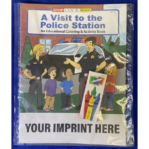 A Visit To The Police Station Coloring Book Fun Pack - CB4493