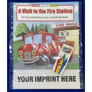 A Visit to the Fire Station Coloring Book Fun Pack - CB4497