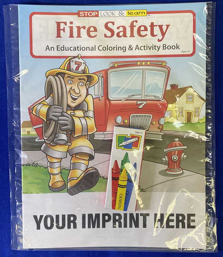 Product Photo 1 Fire Safety Coloring & Activity Book Fun Pack