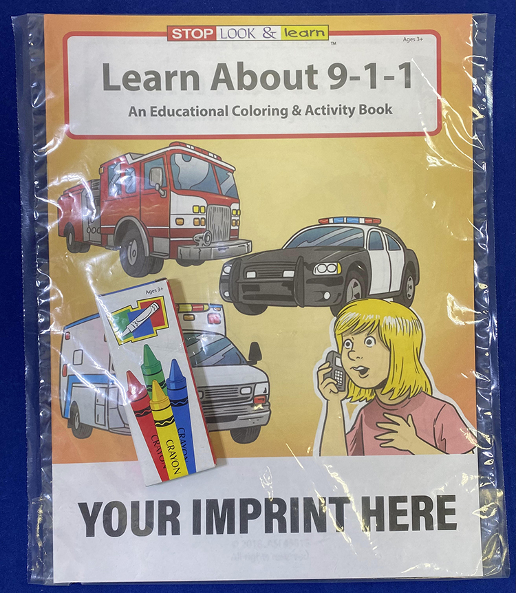 Product Photo 1 Learn About 9-1-1 Coloring Book Fun Pack
