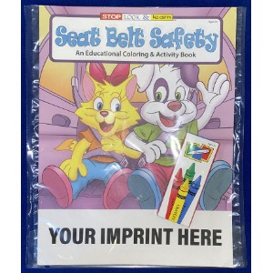Seat Belt Safety Coloring Book Fun Pack - CB4503