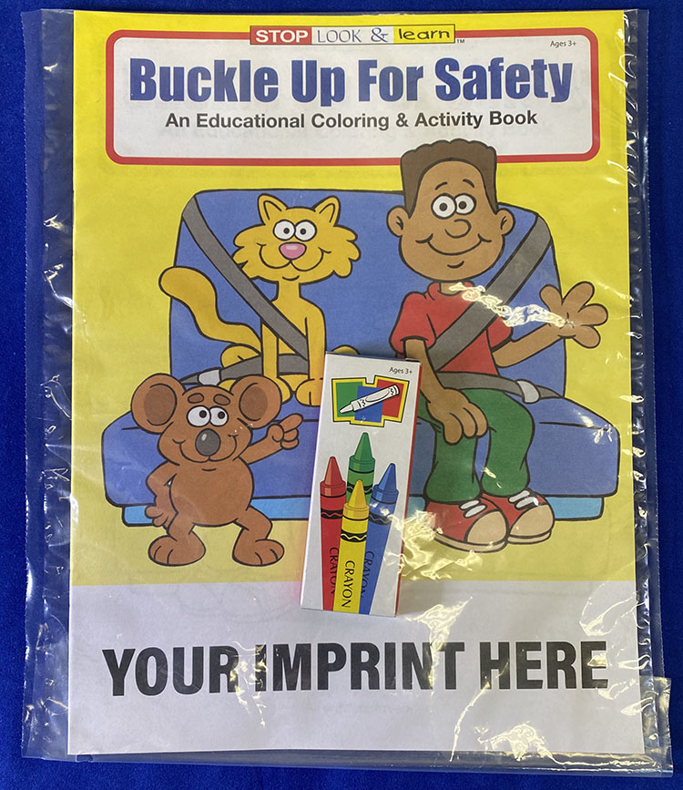 Product Photo 1 Buckle Up for Safety Coloring Book Fun Pack