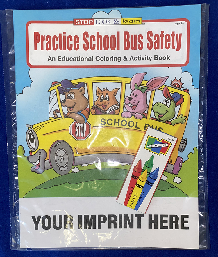Product Photo 1 Practice School Bus Safety Coloring Book Fun Pack