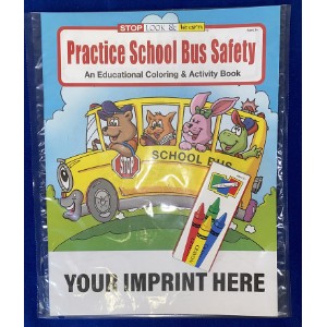 Practice School Bus Safety Coloring Book Fun Pack - CB4507