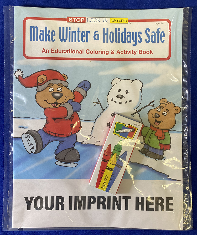 Product Photo 1 Make Winter & Holidays Safe Coloring Book Fun Pack