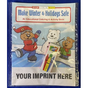 Make Winter & Holidays Safe Coloring Book Fun Pack - CB4526