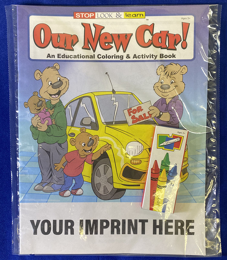 Product Photo 1 Our New Car Coloring Book Fun Pack