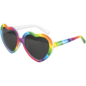 Rainbow Pride Heart Sunglasses - WO2365