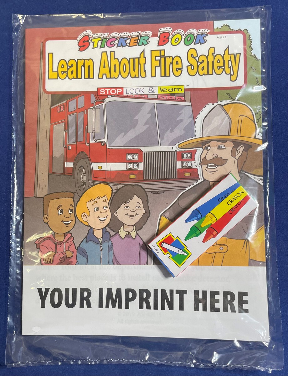 Product Photo 1 Learn About Fire Safety Sticker Book Fun Pack