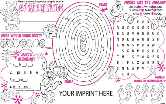 Product Photo 1 Springtime Activity Placemat