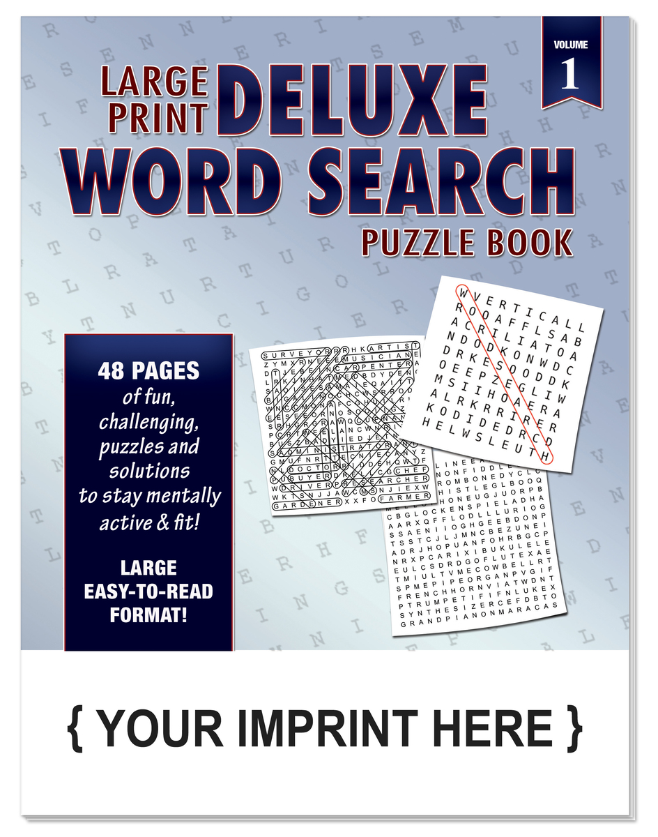 Product Photo 1 LARGE PRINT Deluxe Word Search Puzzle Book