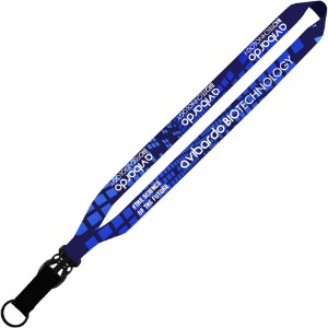 Dye-Sublimated Lanyard with Slide-Release & Metal Split-Ring, 3/4" - SZ9108
